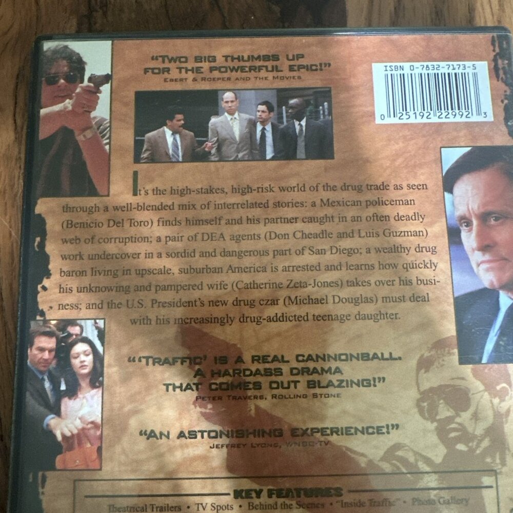 Traffic Dvd Tested Working Rated R Action Drama - Picture 3 of 5